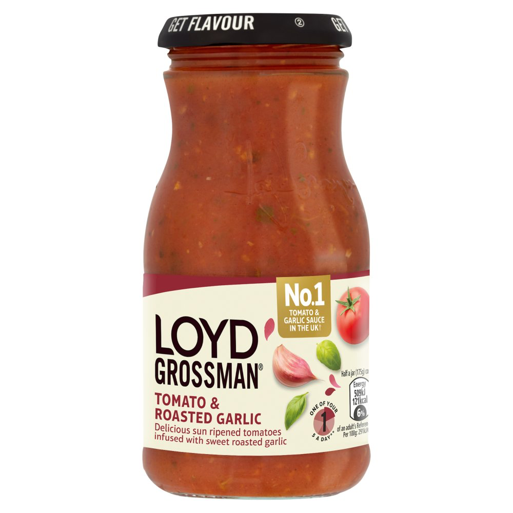 Loyd Grossman Tomato & Roasted Garlic 350g X 1