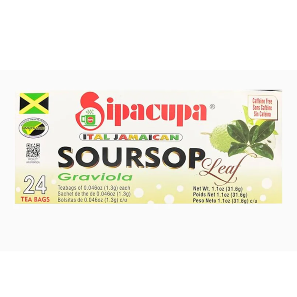 Sipacupa Soursop (Graviola) Leaf Herbal Tea – 24 Tea bags