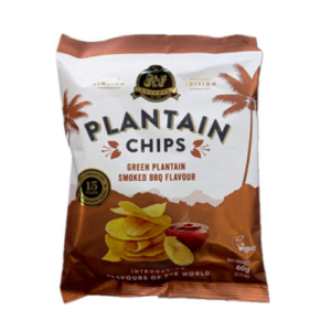 Olu Olu Plantain Chips Green Plantain Smoked Bbq Flavour 60G  3Pack X 1