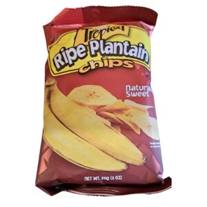 Tropical National Naturally Sweet Plantain Chips 85G X 1