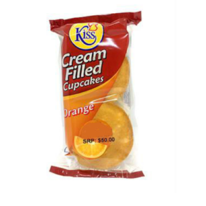 Kiss Cream Filled Cupcakes 60g - Orange X 1