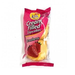 Kiss Cream Filled Cupcakes 60g - Strawberry X 1