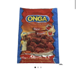 Onga Nigerian  classic seasoning bouillon spicy powder for soups & Stews  Assorted 6pack X 1