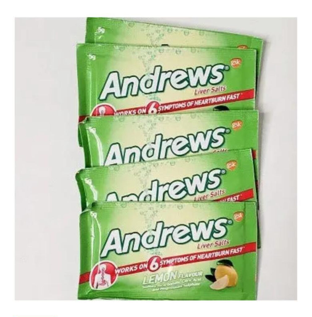 Andrews liver salts original – 6 individual sachets x 1 – No more hard Tubs!