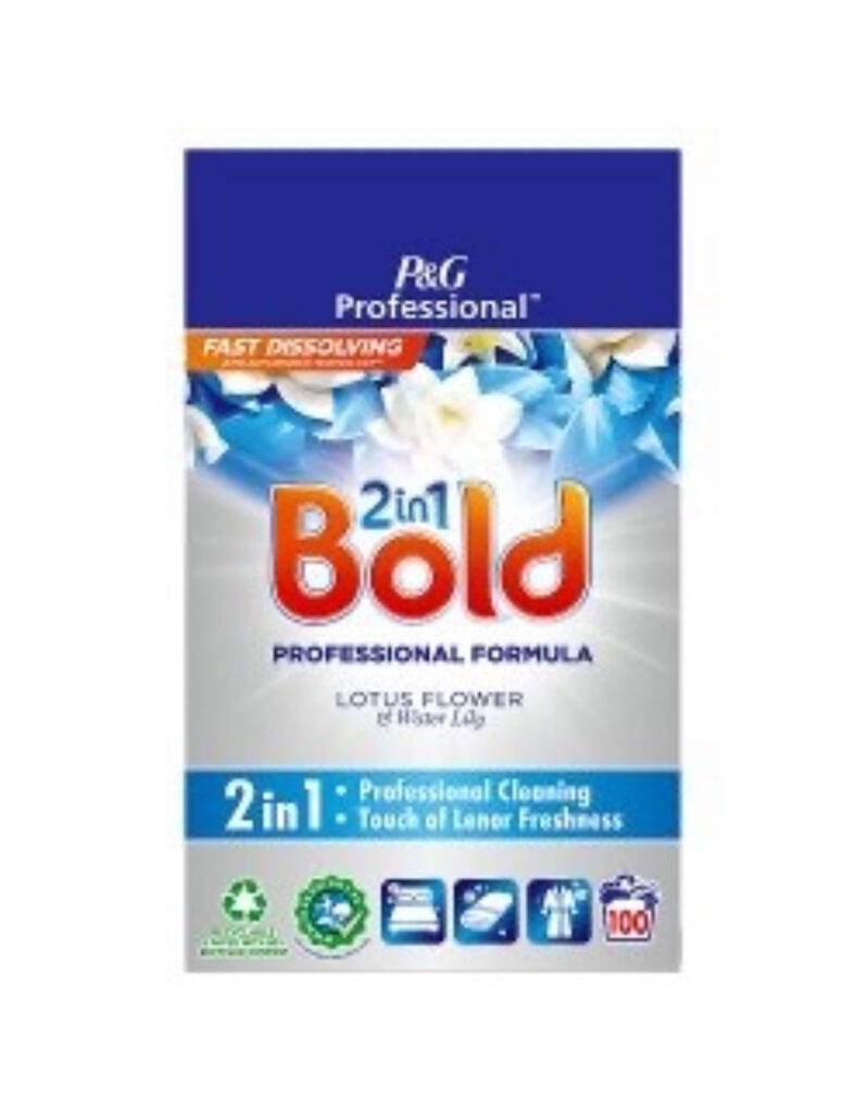 Bold 2In1 Professional Powder Detergent Lotus Flower & Water Lily 100 Washes X 1