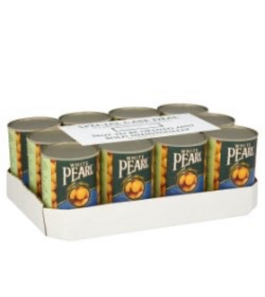 White Pearl Boiled Chick Peas in Salted Water 400g X 1