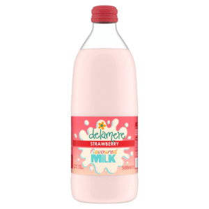 Delamere Strawberry Flavoured Milk  500ml × 12