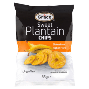 Grace Sweet Plantain Chips Unsalted 85g × 9 × 1