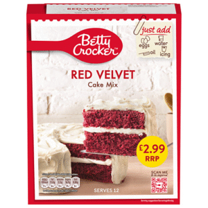 Betty Crocker Red Velvet Cake Mix 425g × 4 × 1