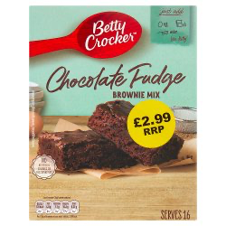 Betty Crocker Chocolate Fudge Brownie Mix 415g × 4 × 1