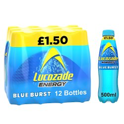 Lucozade Energy Drink Blue Burst 500 ml × 12 × 1