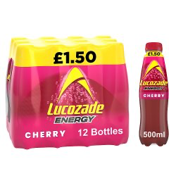 Lucozade Energy Drink Cherry 500ml × 12 × 1