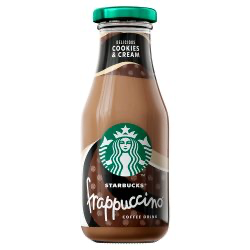 Starbucks Frappuccino Cookies & Cream Flavoured Milk Iced Coffee 250ml × 8 × 1