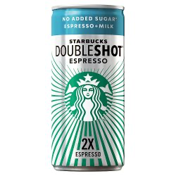Starbucks Doubleshot Espresso No Added Sugar Iced Coffee 200ml × 12 × 1