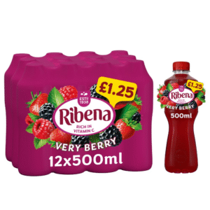 Ribena Very Berry Juice Drink 500ml × 12 × 1