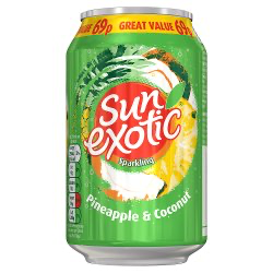 Sun Exotic Sparkling Pineapple Coconut 330ml × 24 × 1