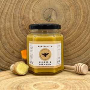 Ginger & Turmeric Honey -  Raw English Honey 227g