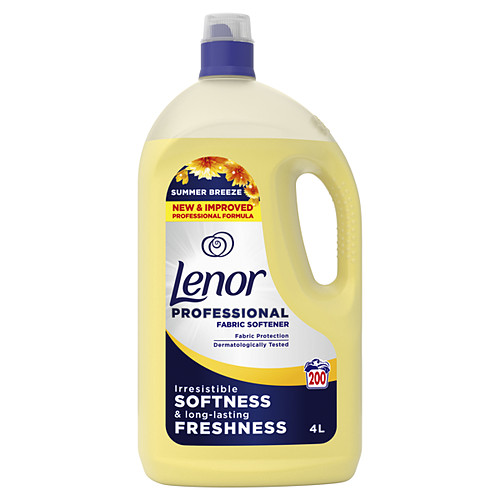 Lenor Professional Fabric Softener, Summer Breeze 4L X 1
