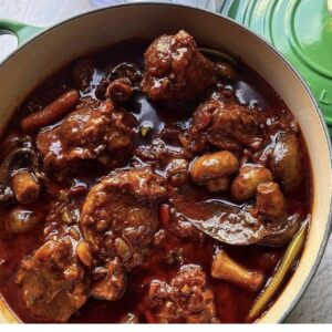 Jamaican  Jerk BBQ Oxtail Caserole served with your choice of Rice dish - serves two