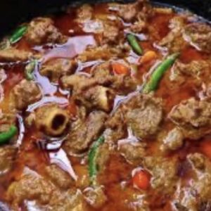 Jamaican Stewed Mutton  served with your choice of rice dishes - serves 2