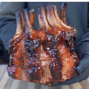 Jamaican style Crown Roast Pork served with a choice of Rice dish -  serves 6