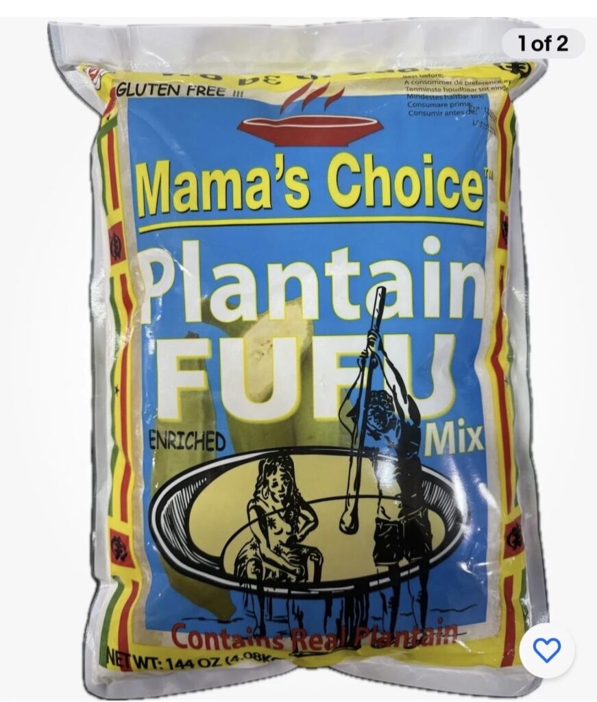 Plantain fufu , Africa finest, Papas Coice, Mamas choice 4KG x 1