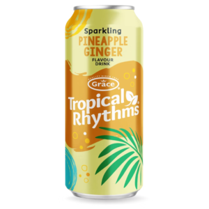 Grace Tropical Rhythms - Sparkling Pineapple Ginger Drink 330ml X 3