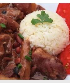 Jamaican  stew peas with Oxtail and  your choice of rice dish –  serves two